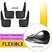Car Mud Flaps, AUTOXBERT 4Pcs Universal Rubber Mudflaps Splash Guards Automotive Dirty Fender Flexible Mudguards Front Rear Sets for Car Pickup SUV Van Truck, 21x36cm