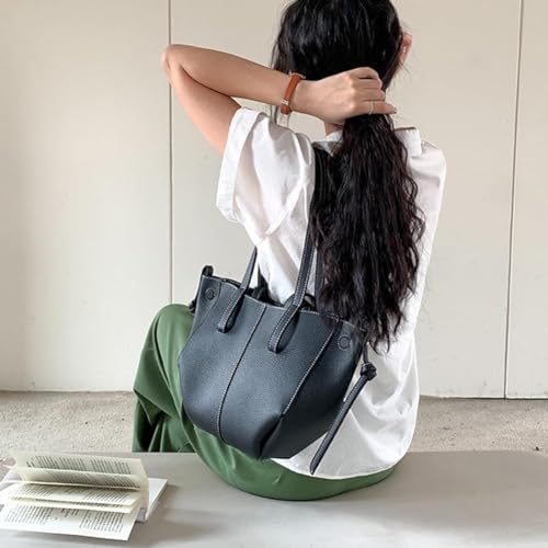 Bolso de cuero para mujer con cierre magnético miniatura 3