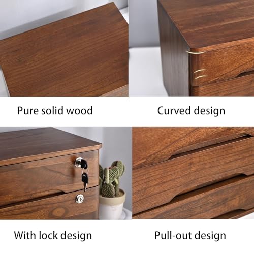 Lima in legno massello con serratura 4 Desktop Sto Box A4 Documentario Woo Forniture per ufficio Hol Tabletop Sto Solut