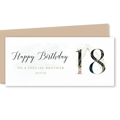 Personalised Money Envelopes for Cash Gifts Birthday, 18th Birthday Money Holder for a Man, Navy