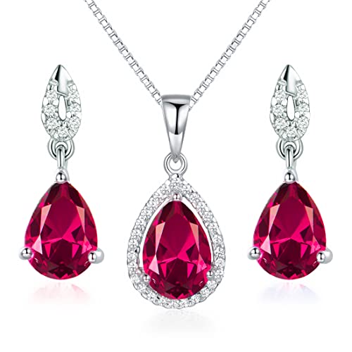 JIANGXIN Teardrop Pigeon Blood Red Ruby...