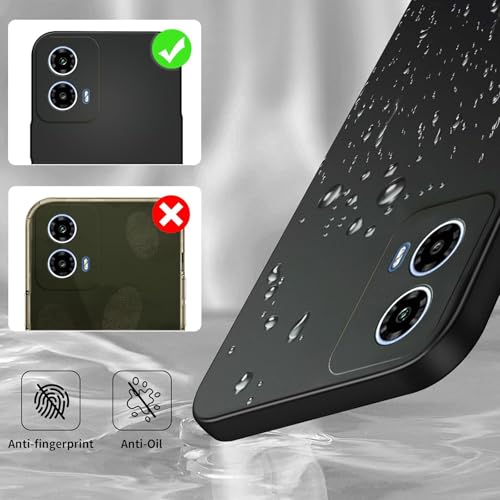 Image of Back Cover Silicon Flexible Shockproof Anti Scratch Back Cover for Motorola Moto G96 5G - Black