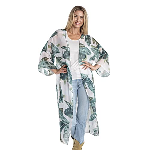 LINDA ANDERSON Polyester Kimono Topper