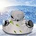 Hat with Fans Solar Power, Fan Hat, Solar & USB Charging, Strong Wind, Sun Protection, Enhancing Ventilation