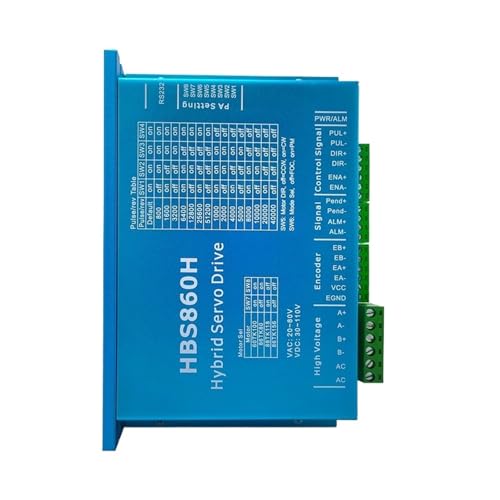 GZCBDSM HBS86H Closed Loop Servo Motor Driver HBS860H Hybrid Step Servo Drive with RS232 Port