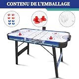 Hyner table air hockey pliable 3-en-1, format 130 cm photo 6