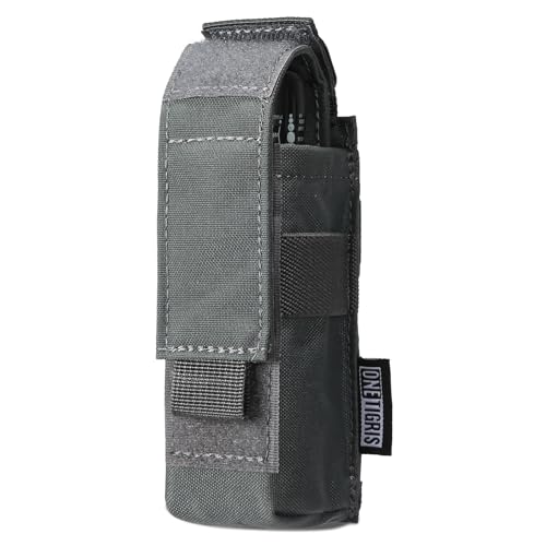 Image of OneTigris Flashlight Holster Flashlight Holder Molle Flashlight Holster Tactical Flashlight Pouch Holder for Belt 1000D Cordura Nylon