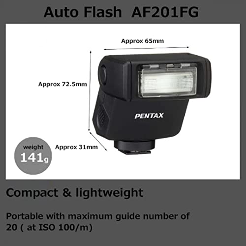 Pentax AF 201 FG - Flash (6,5 cm, 3,1 cm, 7,25 cm, AAA, Negro)