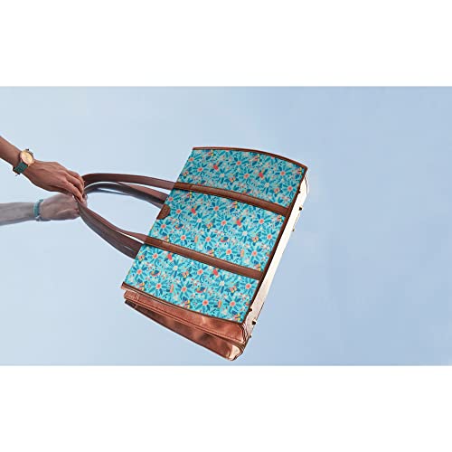 Image of TEAL BY CHUMBAK Laptop Backpack for Women, Stylish Canvas Bag for College, Office, School and Travel, Fits 15-Inch Laptop, Lightweight and Durable with Organizer