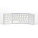 immagine 2Vapechaser Tastiera Pieghevole Bluetooth Tastiera Wireless Portatile Tastiera Bluetooth Touch Tri-Fold per iPhone, iPad Air, iPad Mini, iPad PRO, Windows, iOS, Android (Bianco Argento)