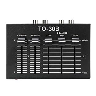 [2 IN 1 PRODUCT] Phono preamp and equalizer functions with 3-band EQ. [EASY SETUP] Plug and play with turntable interface and stereo sound input/output. [WIDE GAIN RANGE] 12 dB gain and ±15 dB EQ range for versatile sound options. [ENERGY EFFICIENT] ...