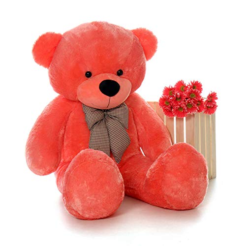 Toys&Games Teddy Bear for Girls, Panda Teddy Bears, tady Bears Toys Big Size Latest 5 feet Light Red New Edition for Gifting