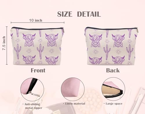 Image of Cow Makeup Bag - Cowgirl Stuff, Western Gifts