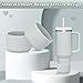 WUQID Heart Shaped Texture Silicone Boot Compatible with Stanle Quencher H2.0 & IceFlow Flip 20oz 30oz 40oz and Hydro Sport Flask 12-24oz, Anti-Slip Bottle Bottom Sleeve Cover