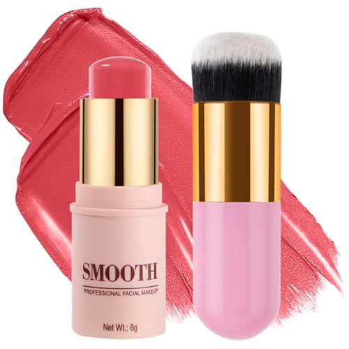 Multi-use Blush Stick, Monochromatic Face Beauty Wand for Cheek, Eyeshadow