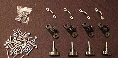 Marine Part Depot Four Stainless Bimini Strap Snaps