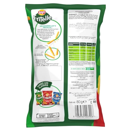 Lay' Fritelle Avec Sa Forme Originale De Frite Fritelle Goût Nature 80 g - vue 4