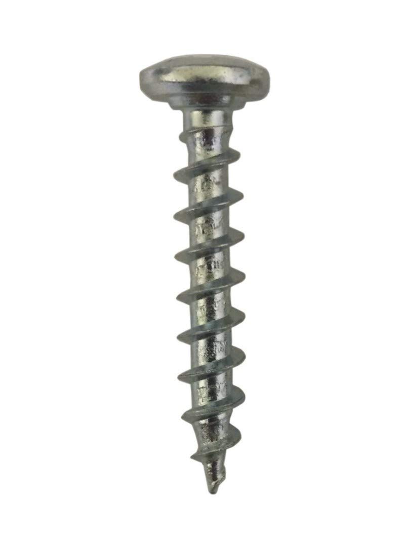 Gardinia 4.3mm x 25mm Upvc Fixing Screws in Silver Finish Bag of 20