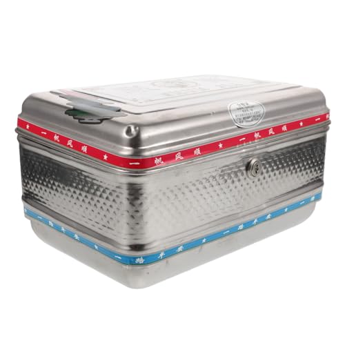 BUGUUYO Caja Maletero Alforjas De Casco De Motocross Accesorios De Candado para Motocicleta Equipaje Scooter Bolsa De Respaldo para Motocicleta Mochila Acero Inoxidable Silver