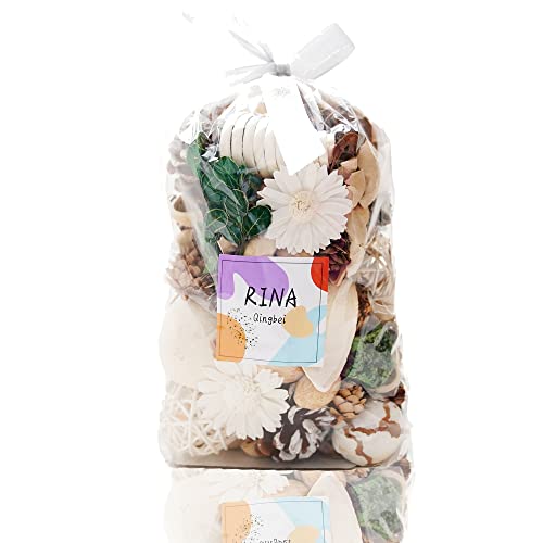 Qingbei Rina Popurrí Fragancia Jazmín Flor Seca Fragancia para el hogar Bolsita 500 g Día de San Valentín Tazón Florero Relleno Mesa Centro de Mesa Habitación Fiesta Boda Decoración Cover