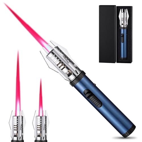 Jetflamme Feuerzeug Gas Nachfüllbar Sturmfeuerzeug, Sturmfeuerzeug Jetflamme, Nachfüllbar Feuerzeug, Jet Flamme Feuerzeug (Verkauft Ohne Butangas), Für Kerzen, Küche, Camping Grill, (Blau) Jetflamme Feuerzeug Gas Nachfüllbar Sturmfeuerzeug, Sturmfeuerzeug Jetflamme, Nachfüllbar Feuerzeug, Jet Flamme Feuerzeug (Verkauft Ohne Butangas), Für Kerzen, Küche, Camping Grill, (Blau)