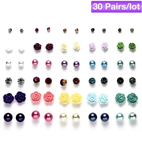 Image of Shining Diva Fashion Stylish Combo Metal Earrings for Women and Girls