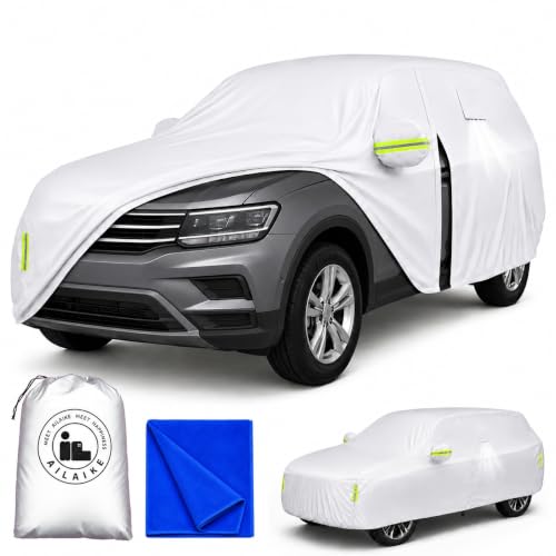Image of Car Cover Waterproof All Weather Custom Fit for Volkswagen Tiguan.