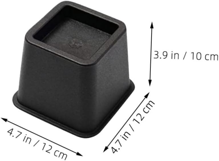 OUNONA 6pcs Replacement Furniture Risers Nonslip Grippers Square Feet Pads for Chairs Easy to Install Washable