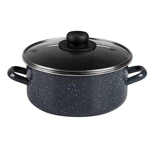 Cacerola de Acero Esmaltado Ekco Ankara de 20 cm Gris