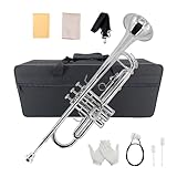 ModouString Trompete padrão Bb com estojo, bocal e suporte
