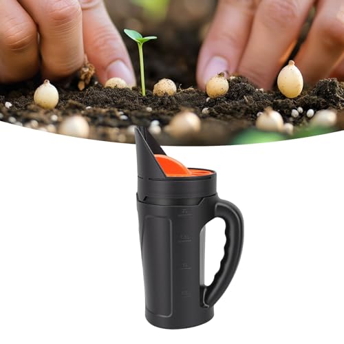 Distribuidor manual para semillas y sal en jardín miniatura 4