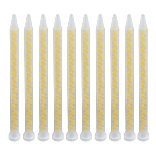Moliuoly Boquilla mezcladora AB-pegamento tubo mezclador serie 10-18 214 mm ABS boquilla puntiaguda para la mayoría de plásticos, caucho, metal y madera (nuevo)