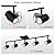 BoostArea Track Lighting Kit, Kitchen Lighting Fixtures Ceiling, 5 way Ceiling Spot Lights, Rotatable Light Heads, Modern Track Lighting Fixtures Ceiling for Bedroom/Living Room,GU10 Bulb Not Included