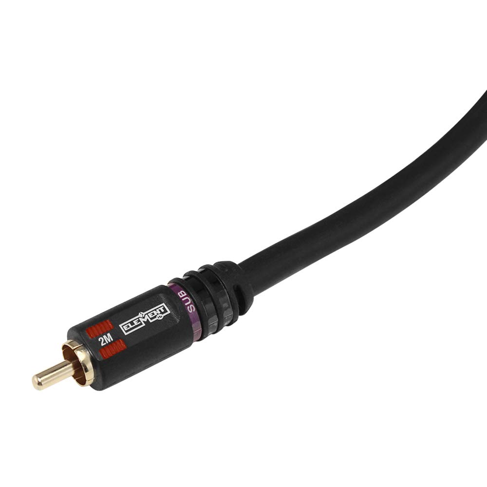 Element-Hz High Grade Subwoofer Cable, 2 Meters, 6.6 Feet