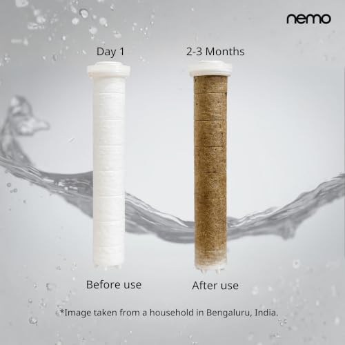 Image of NEMO Vitamin Hand Shower Replacement Filters | 10 Pcs | Made in South Korea | Melt-blown sediment filtration helps trap rust, sediments, heavy metals, larvae & microplastics for cleaner shower water