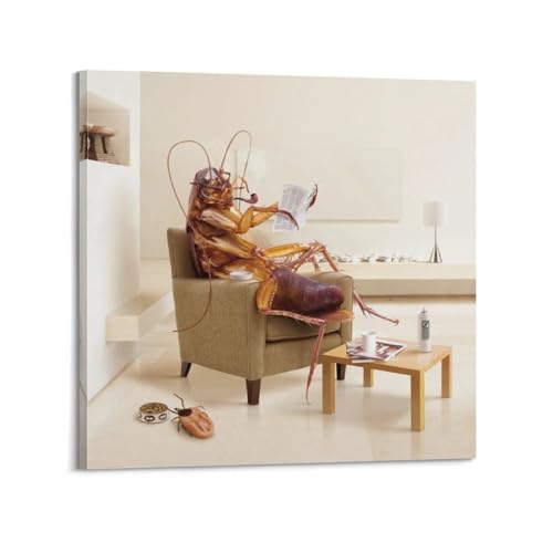 Toile cafard et animal lisant, la solution pour mur vide et triste