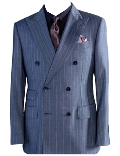 Manteau quotidien décontracté : veste blazer à rayures pour homme élégant en ville