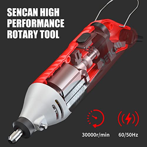 Sencan Electric Rotary Tool,6 Variable Speed Adjustment Power Rotary Tool,Grinder, Sander, Engraver,Multi-Functional For Home Using,Handmade Crafting Projects And Diy Creations,Lightweight #TOP4