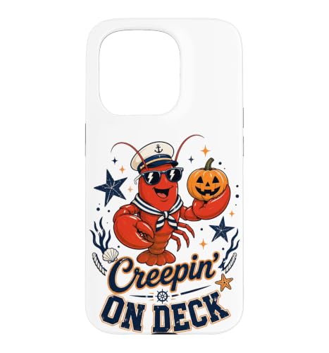 Creepin' on Deck Lo Sailorcore �{�[�g �n���E�B�� �X�}�z�P�[�X iPhone 15 Pro �p