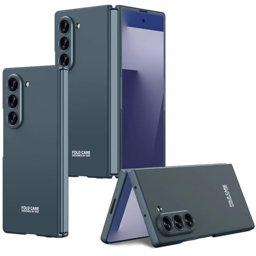 Image of TechTrendz Hard PC Ultra Slim Matte Case for Samsung Galaxy Z Fold 7,Shockproof Anti Scratch Protective Cover with Wireless Charging Compatible with Z Fold 7 5G (Empty Mountain Green)