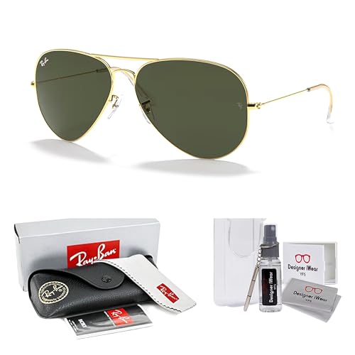Ray-Ban RB3026 AVIATOR LARGE METAL II Sunglasses For Men For Women +BUNDLE with ACCESSORY EYEWEAR KIT2