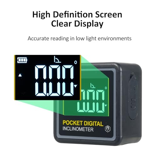 Inclinómetro digital portátil con modo dual y pantalla LCD miniatura 7