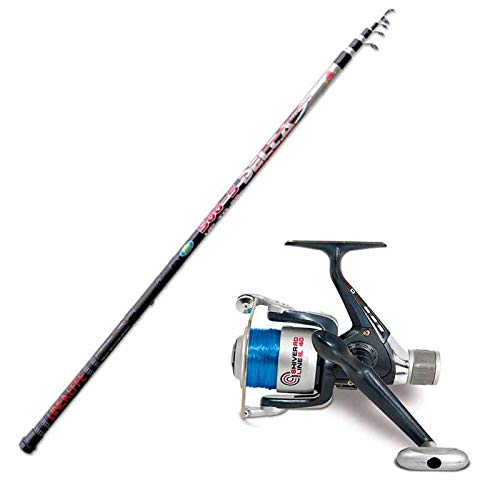  Linea-effe Canna Bolognese Delta 5 mt Azione 5-20 Gr + Mulinello Shiver 30