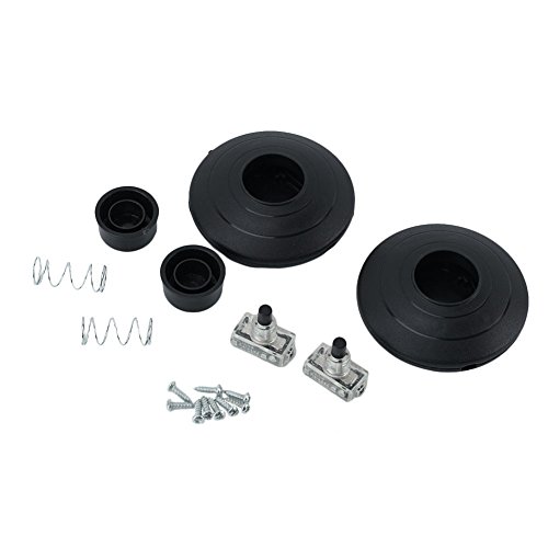 Preisvergleich Produktbild 2x Tretschalter Trittschalter Fußschalter Tritttaster Tretzwischenschalter Druckschalter Set