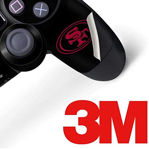 Skinit Decal Gaming Skin Compatible with PS4 Pro/Slim Controller - Officially Licensed NFL San Francisco 49ers Black Performance Series Design