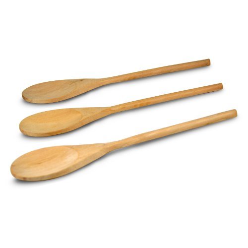 Classic Wooden Kitchen Spoon - Set of 3 (16