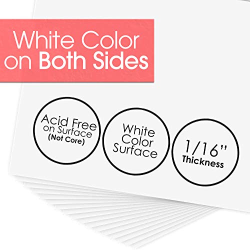 image for Golden State Art, 8x10 Backing Board Only, 4-Ply Thick 50 Single Backe