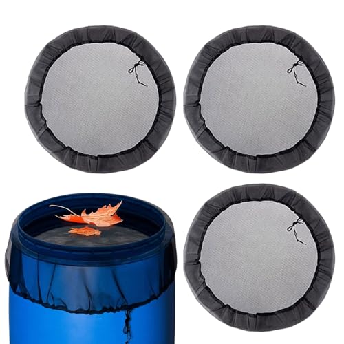 Cubierta de red para depósito de lluvia, bolsa de malla reutilizable con cordón de tracción - Resistente a los rayos UV para exteriores, terraza, césped, jardín