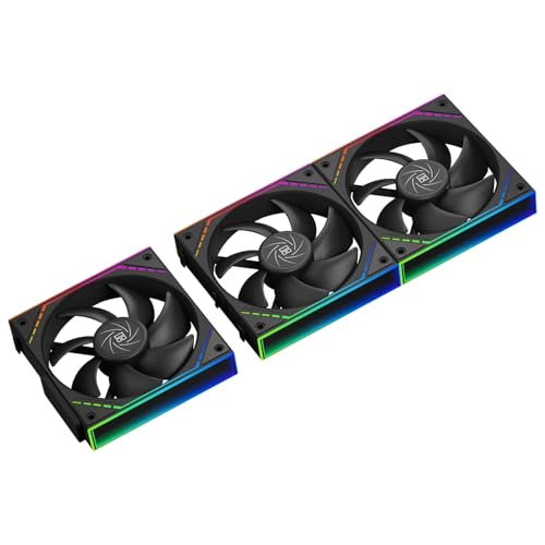 Thermalright TL-M12QX3 ventilador de chasis silencioso ventilador de bloque de construcción de empalme inalámbrico de 120 mm Función PWM procesador efecto de iluminación Infinity espejo ARGB nuevo