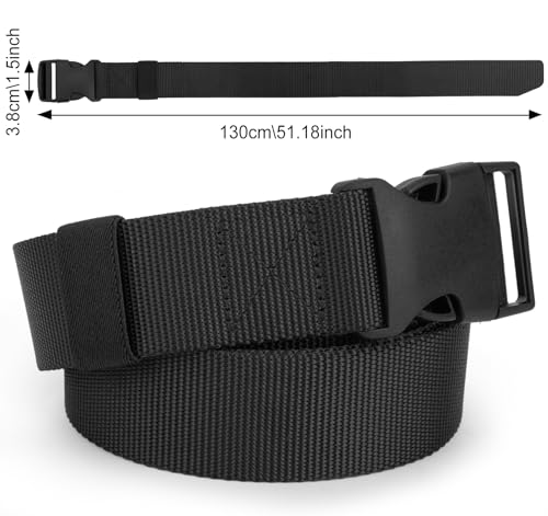 Justay Comf Gürtel Herren Nylon Canvas Belt für Herren,Gürtel Stufenlos Verstellbarer Stoffgürtel Geschenke